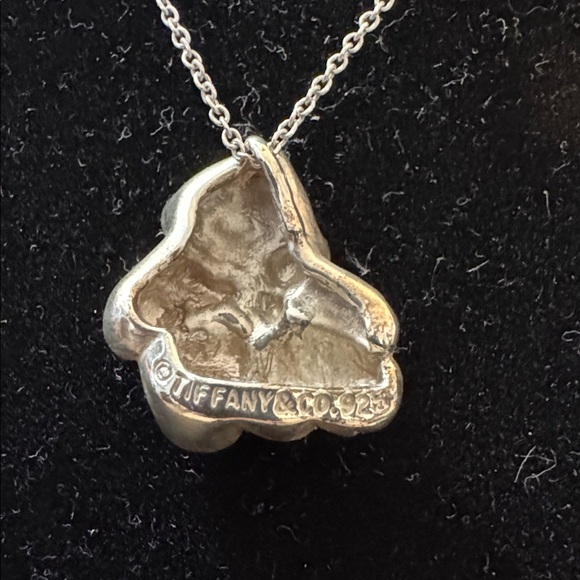 EUC Tiffany & Co. Silver Teddy Bear Necklace With Box & Dust Bag - Picture 3 of 4